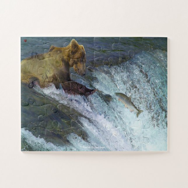 Puzzle de l'ours brun Kodiak (Horizontal)