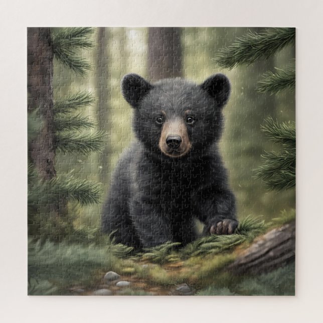Puzzle de l'ours noir de North Woods (Vertical)