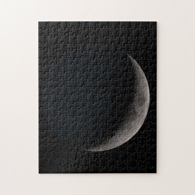 Puzzle de lune en croissant de cirage (Vertical)