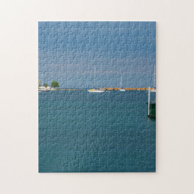Puzzle de Mackinac Harbor (Vertical)