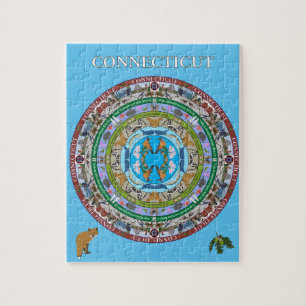 Puzzle de Mandala, État du Connecticut