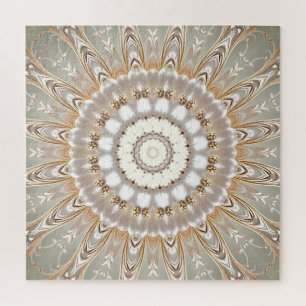 Puzzle de mandala floral orné
