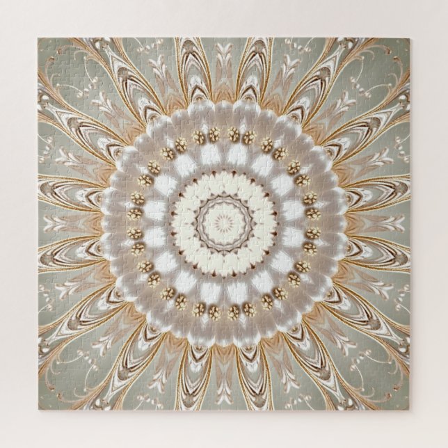 Puzzle de mandala floral orné (Vertical)