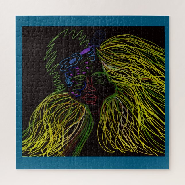 Puzzle de marionnette aux couleurs vives (Vertical)