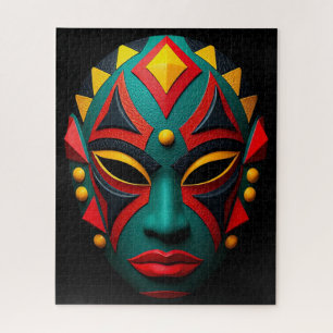 Puzzle de masques africains