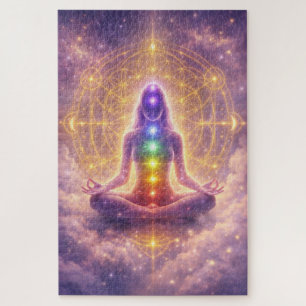 Puzzle de méditation sur les chakras Art spirituel