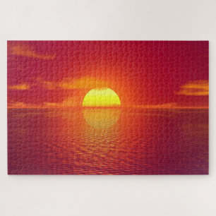 Puzzle de mer coucher du soleil