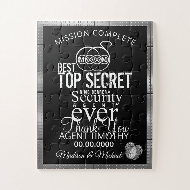 Puzzle de Merci de l'agent de sécurité du porteur  (Vertical)