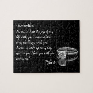 Puzzle de message masqué Marry Me