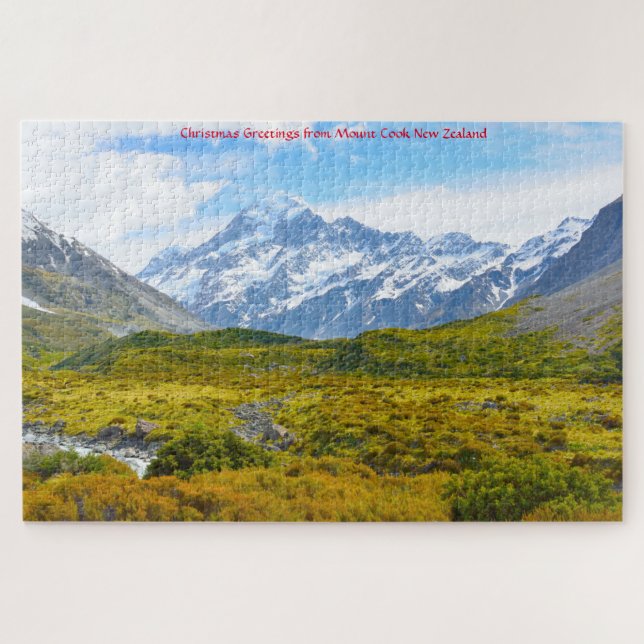 Puzzle de Mont Cook Nouvelle-Zélande (Horizontal)