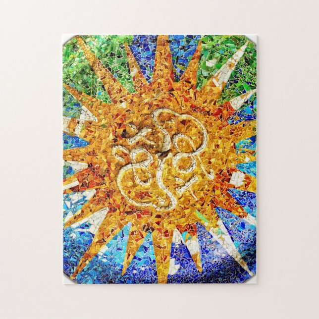 Puzzle de mosaïques de Guell de parc (Vertical)