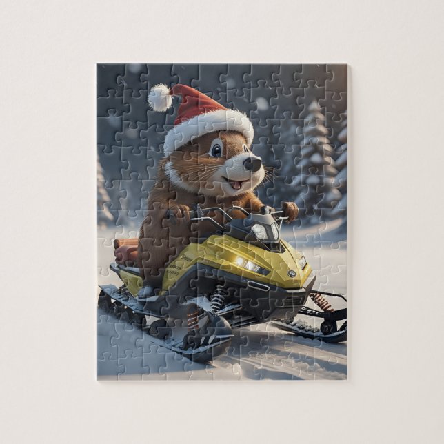Puzzle de motoneige (Vertical)