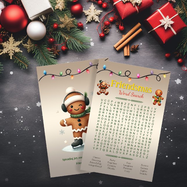 Puzzle de mots cachés de Friendsmas (Créateur téléchargé)