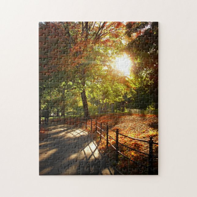 Puzzle de New York City - chemin d'automne de (Vertical)