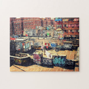 Puzzle de New York City - graffiti de dessus de