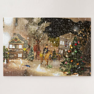 Puzzle de Noël à l'ancienne