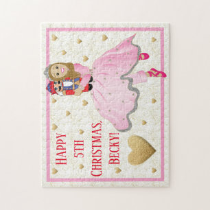 Puzzle de Noël Casse-noisette rose Lt Brun Cheveux