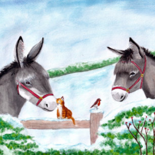 Puzzle de Noël Donkey