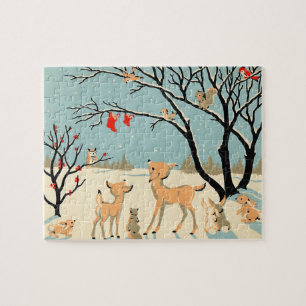 Puzzle de Noël du pays des merveilles d'hiver