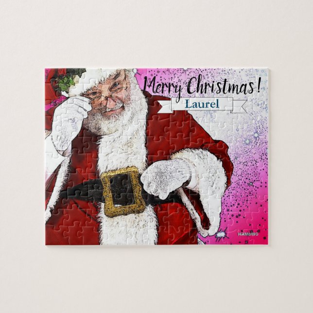 Puzzle de Noël du Père Noël par HAMbWG (Horizontal)