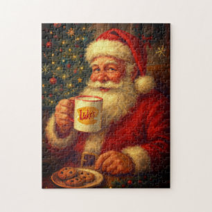 Puzzle de Noël Père Noël Vintage