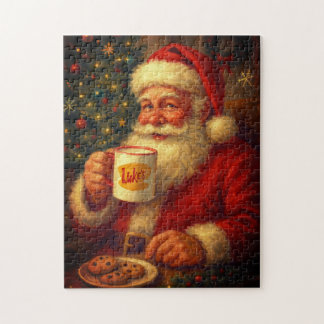 Puzzle de Noël Père Noël Vintage