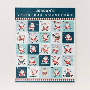 Puzzle de Noël personnalisé avec compte à rebours