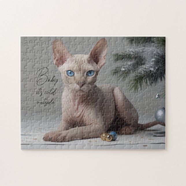 Puzzle de Noël Sphynx (Horizontal)