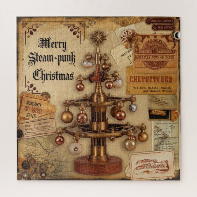 Puzzle de Noël Steampunk (Vertical)