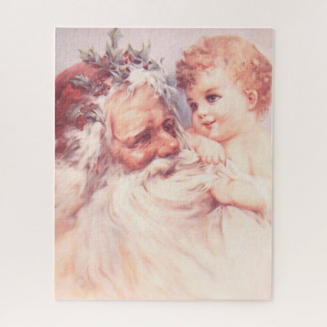 PUZZLE DE NOËL VINTAGE PÈRE NOËL (Vertical)
