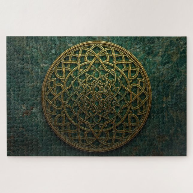 Puzzle de nœud celtique mandala (Horizontal)