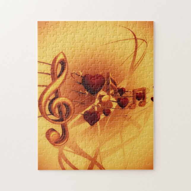 Puzzle de notes musicales (Vertical)