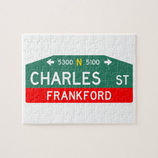 Puzzle de panneau de rue de Philly : Fait pour VOT
