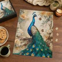 Puzzle de Paon Magnifique