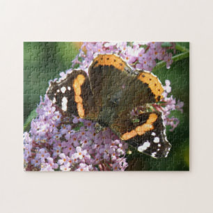 Puzzle de papillon et de fleurs de l'amiral