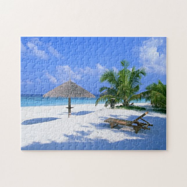 Puzzle de paradis sur la plage tropicale (Horizontal)
