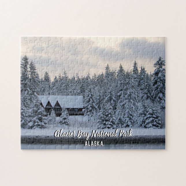 Puzzle de parc national de baie de glacier (Horizontal)