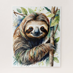 Puzzle de paresseux mignon