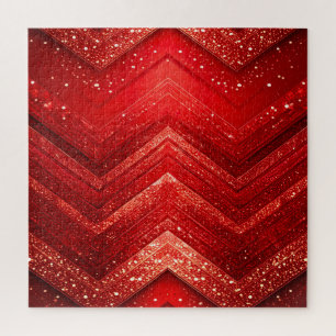 Puzzle de Parties scintillant décorative rouge