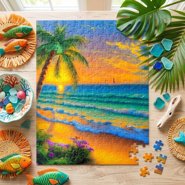 Puzzle de paysage de plage tropicale (Créateur téléchargé)