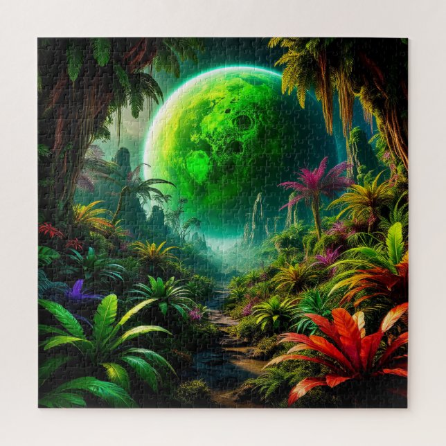 Puzzle de paysage extraterrestre Cadeau d'espace e (Vertical)