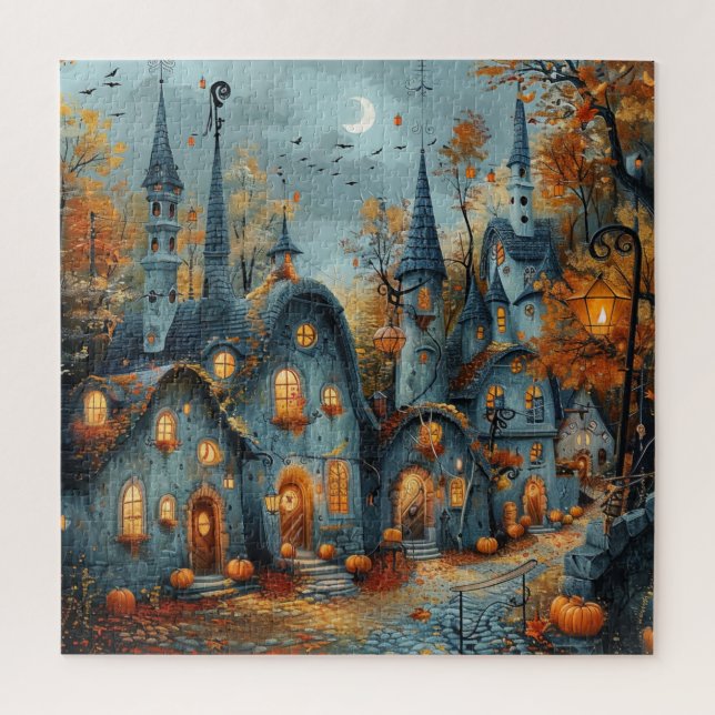 Puzzle de paysage urbain d'automne (Vertical)