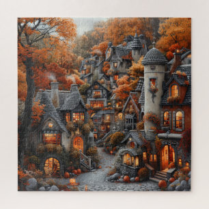 Puzzle de paysage urbain d'automne