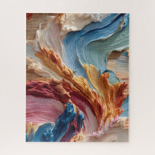 Puzzle de peinture abstraite (Vertical)