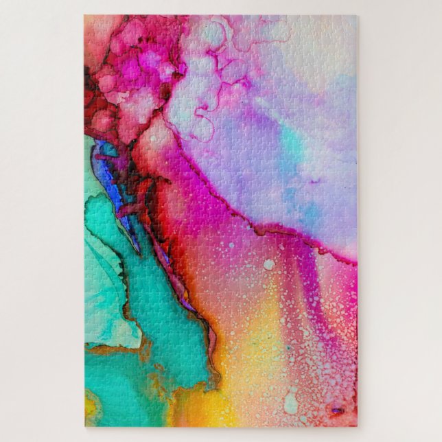 Puzzle de peinture Abstraite colorée (Vertical)