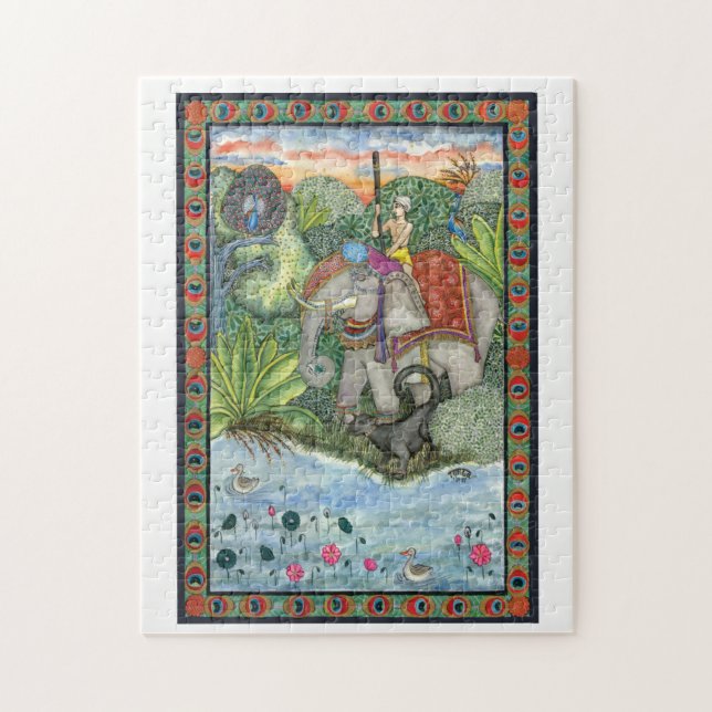 Puzzle de peinture d'aquarelle du livre II de (Vertical)