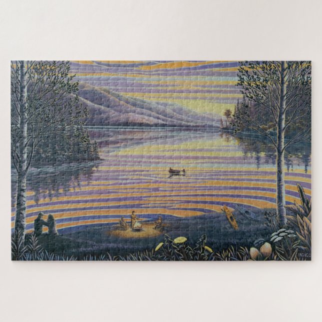Puzzle de peinture de paysage de la Colombie-Brita (Horizontal)