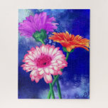 Puzzle de peinture de trois couleurs Gerberas<br><div class="desc">Géantes Gerberas Trois Couleurs - Collection de dessins d'Art Migné</div>