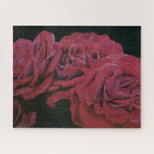 Puzzle de peinture des roses rouges
