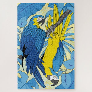 Puzzle de perroquets 20x30 pour les aveugles de co